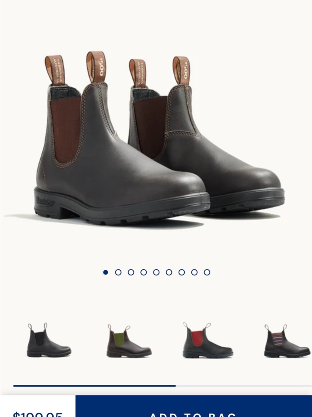 Blundstone Dark Brown Chelsea Ankle Boots